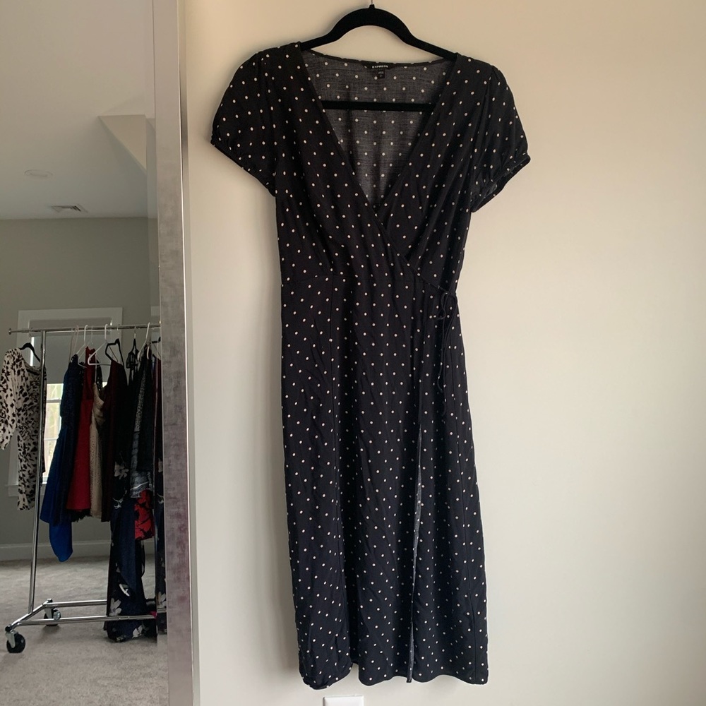 Midi Polka Dot Dress
